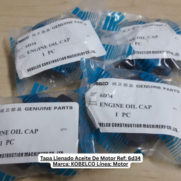 Tapa Llenado Aceite De Motor Ref: 6d34 Cotizar Marca: KOBELCO Línea: linea Serie: Tipo: