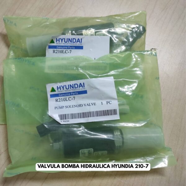 VÁLVULA BOMBA HIDRAULICA HYUNDAI 210-7